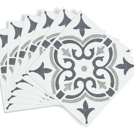 selbstklebende Wandfliesen Wall Tiles Jamila grey (6er Set) image number null